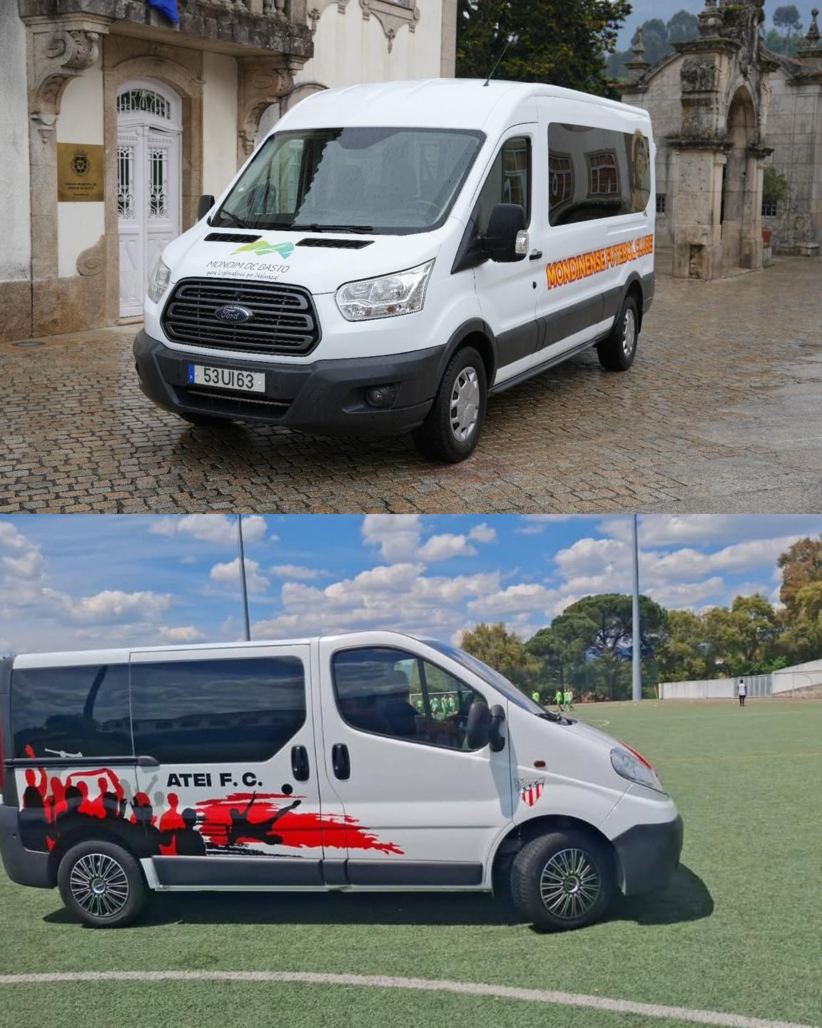 Viaturas Atei FC e Mondinense FC