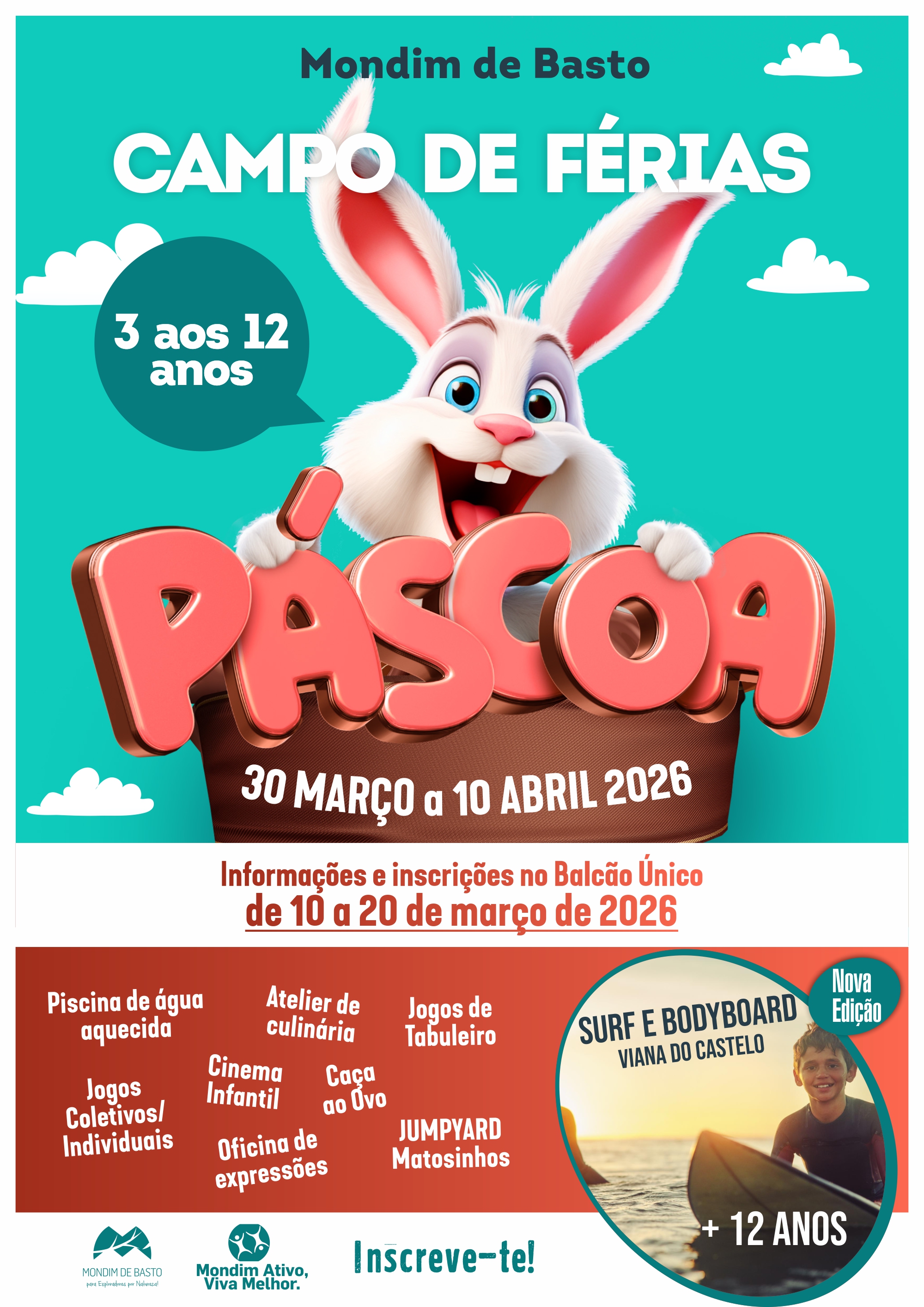 Cartaz do Campo de Férias da Páscoa