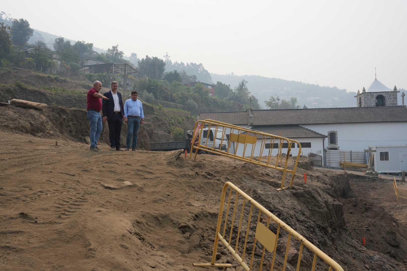 Início da obra de construção da Casa Mortuária de Ermelo